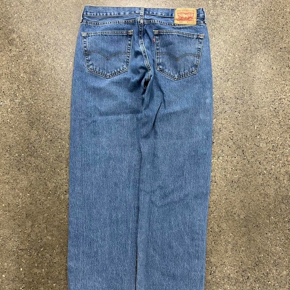 Levi's 505 Size 36x32 Baggy Wide Leg Denim Jeans
